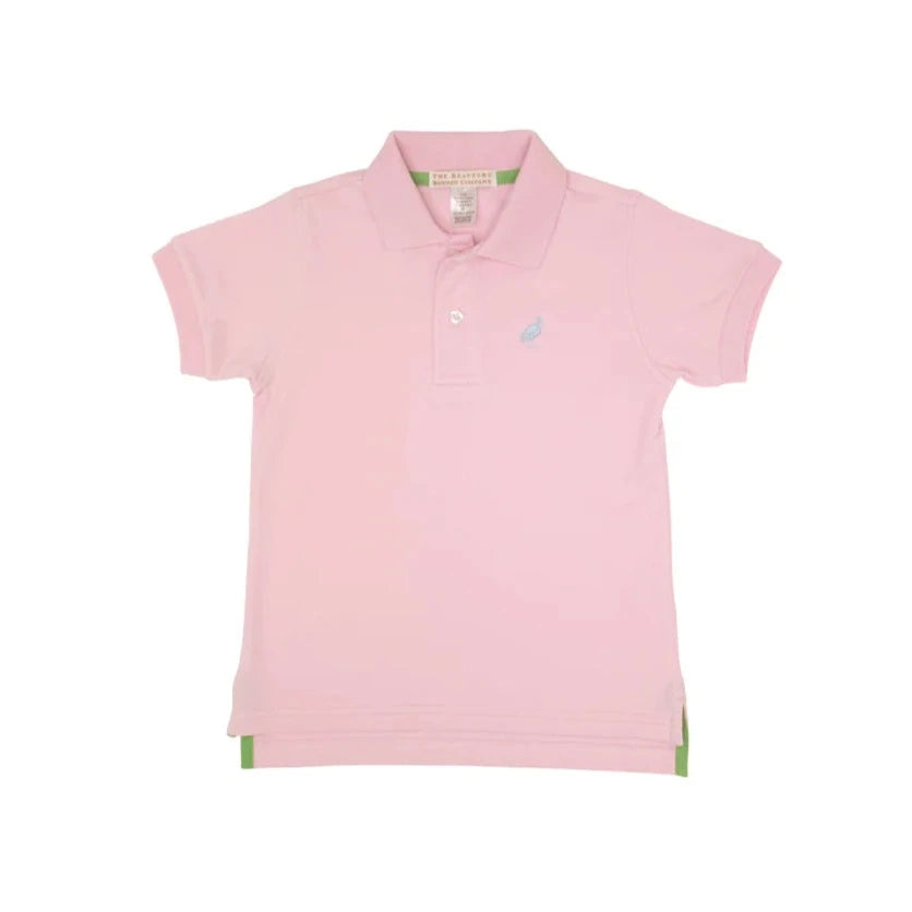 Prim and Proper Polo - Palm Beach Pink Boy Shirt Beaufort Bonnet 