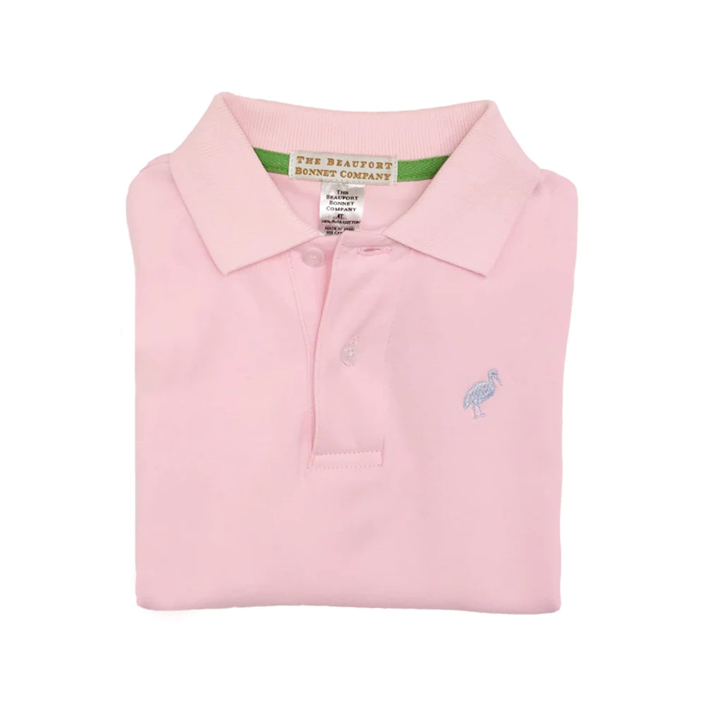 Prim and Proper Polo - Palm Beach Pink Boy Shirt Beaufort Bonnet 