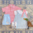 Prim and Proper Polo - Parrot Cay Coral Stripe Boy Shirt Beaufort Bonnet 