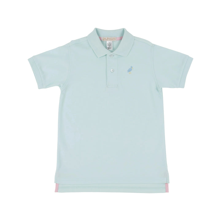 Prim and Proper Polo - Sea Island Seafoam Boy Shirt Beaufort Bonnet 