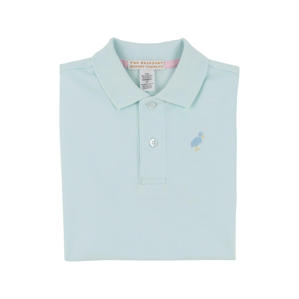 Prim and Proper Polo - Sea Island Seafoam Boy Shirt Beaufort Bonnet 