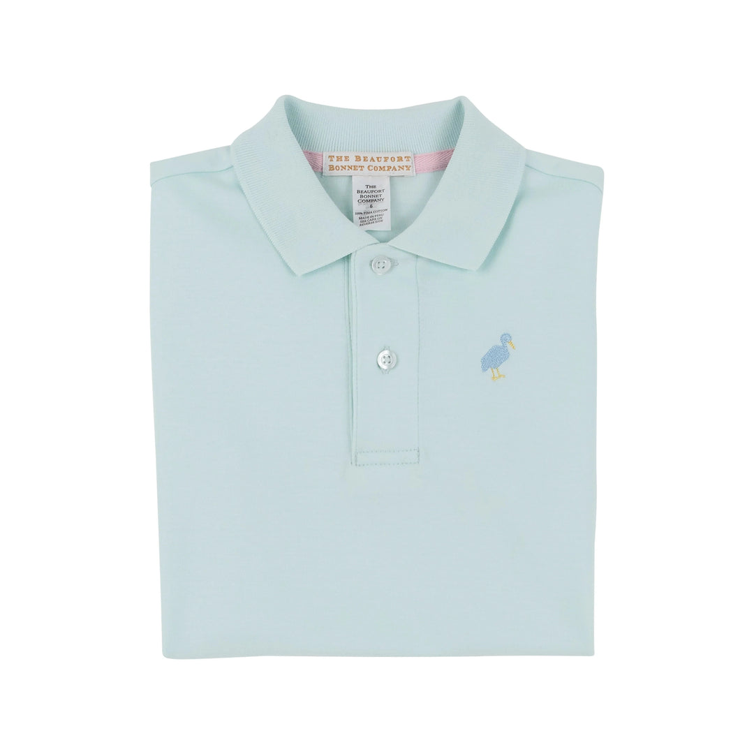 Prim and Proper Polo - Sea Island Seafoam Boy Shirt Beaufort Bonnet 