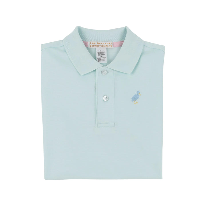 Prim and Proper Polo - Sea Island Seafoam Boy Shirt Beaufort Bonnet 