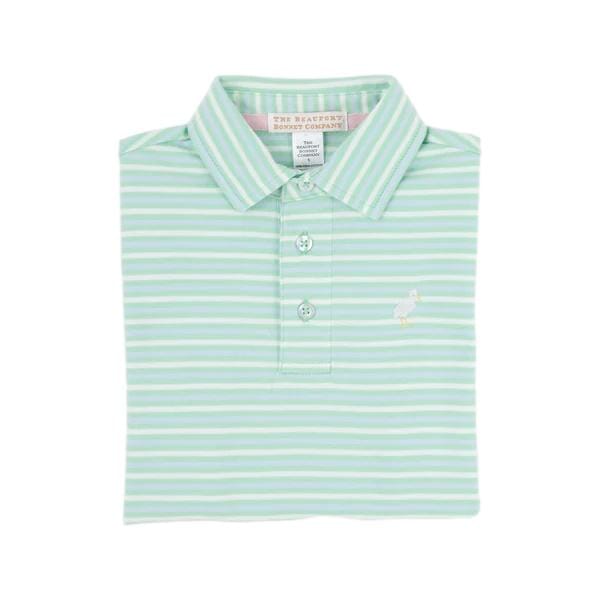 Prim and Proper Polo - Sumner County Stripe Boy Shirt Beaufort Bonnet 
