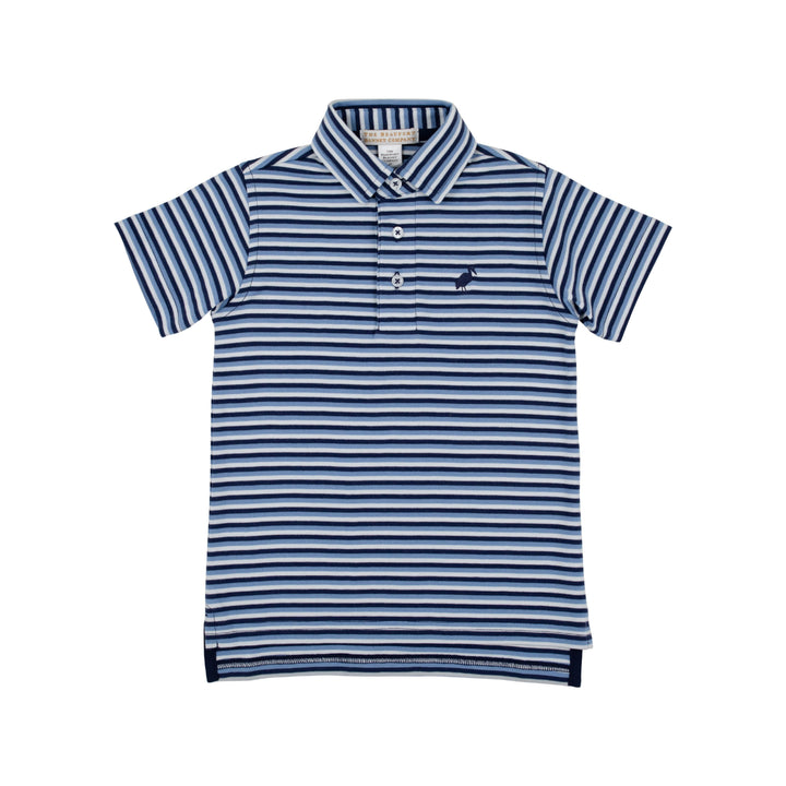 Prim and Proper Polo - Sumner County Stripe Boy Shirt Beaufort Bonnet 