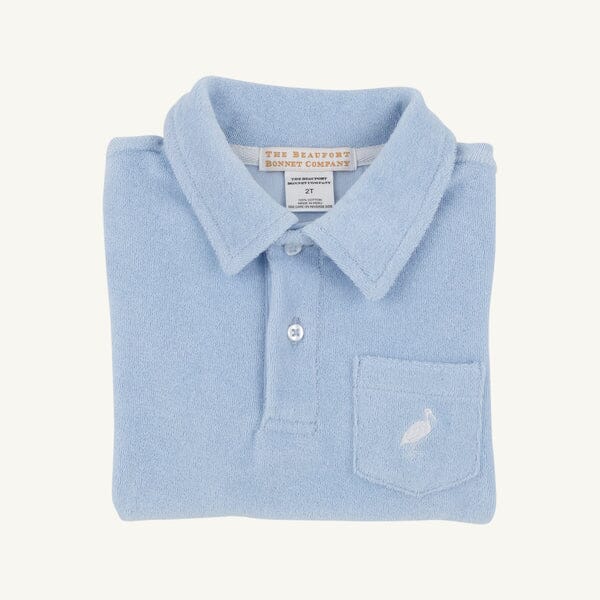 Prim and Proper Polo Terrycloth - Beale Street Blue Boy Shirt Beaufort Bonnet 