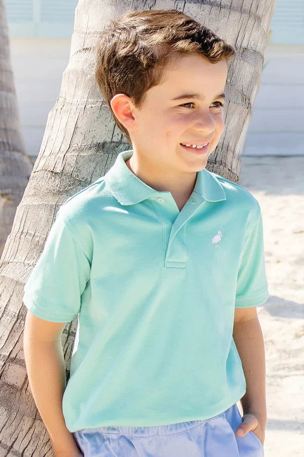 Prim and Proper Polo - Turks Teal Boy Shirt Beaufort Bonnet 