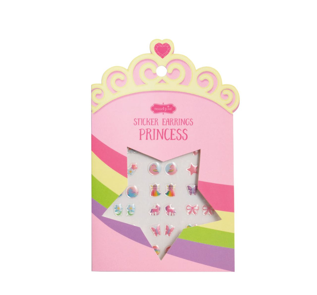 Princess Sticker Earrings Girl Earrings MudPie 