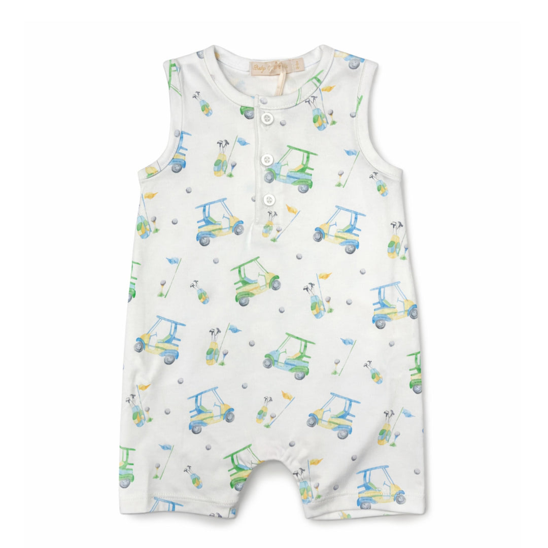 Print Romper - Golf Grit Boy Romper Baby Club Chic 