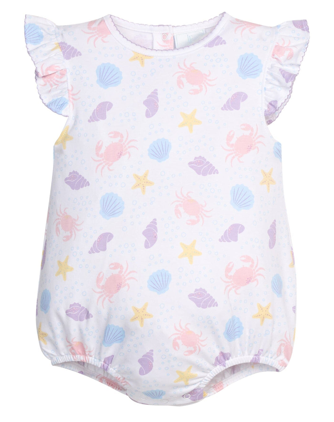 Printed Angel Sleeve Bubble - Sea Shells Girl Bubble Little English 