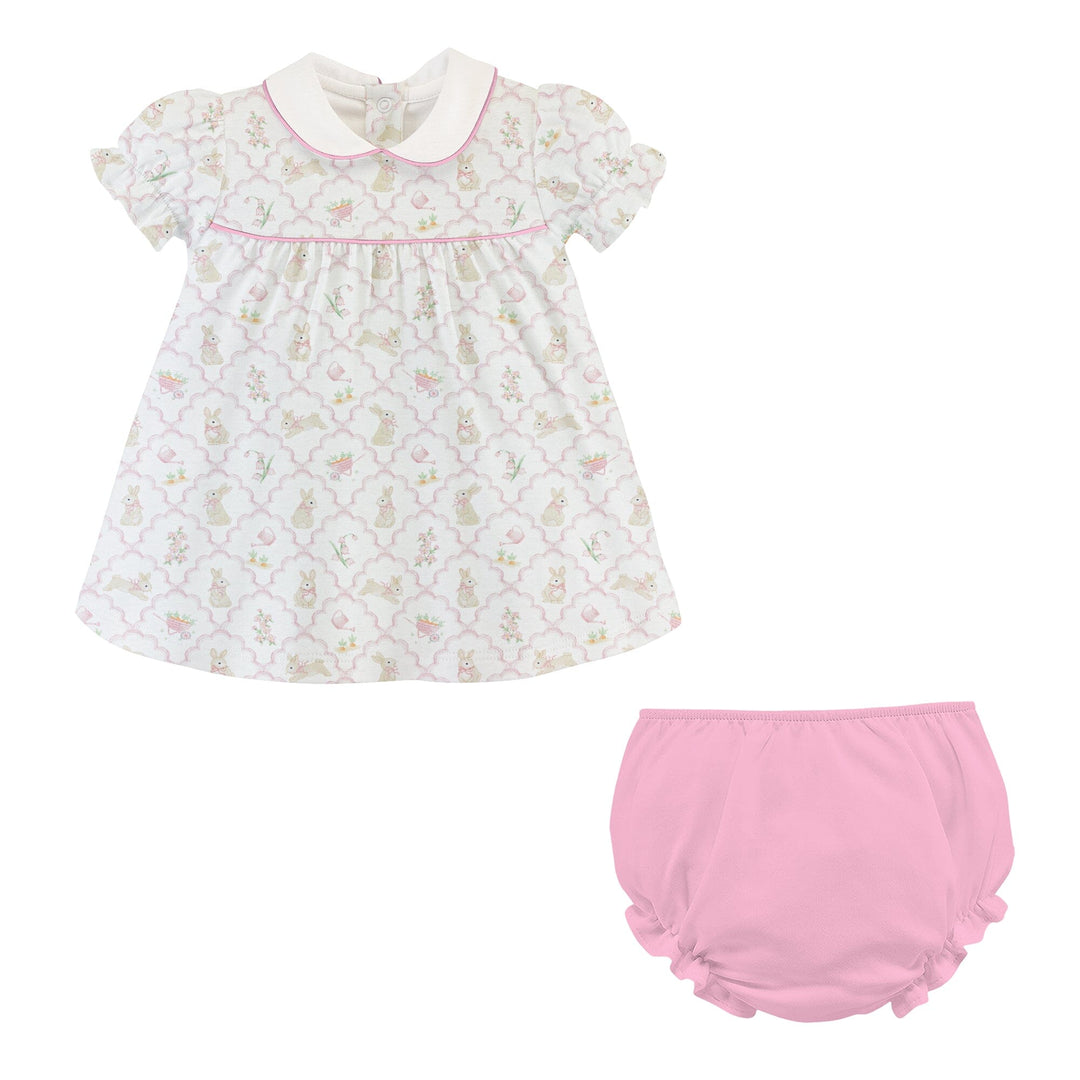 Printed Blouse and Bloomer Set - Mosaic of Tails Girl Bloomer Set Baby Club Chic 