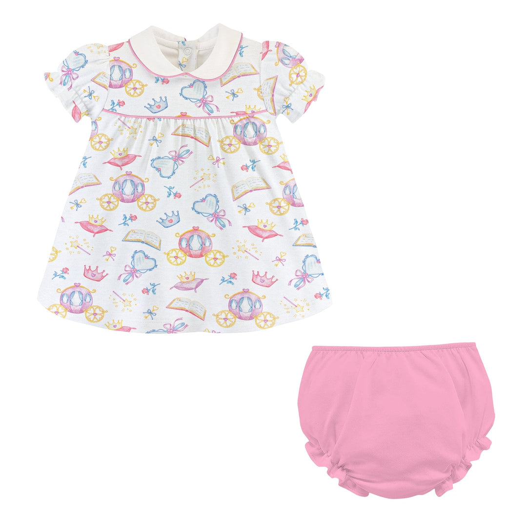 Printed Blouse and Bloomer Set - Once Upon A Time Girl Bloomer Set Baby Club Chic 