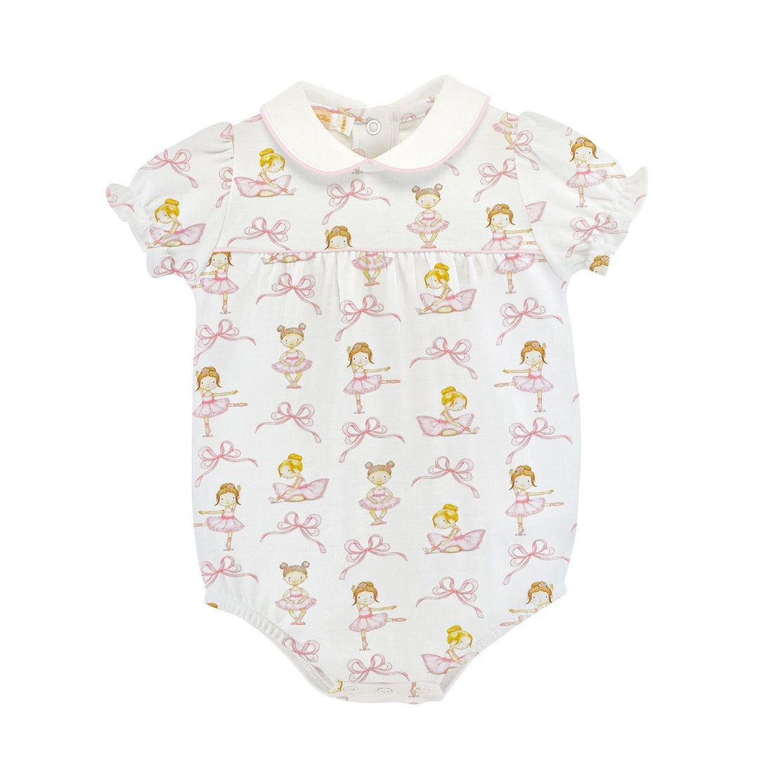 Printed Bubble with Round Collar - Petit Dancer Girl Bubble Baby Club Chic 
