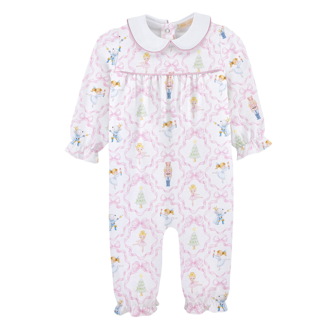 Printed Collared Playsuit - Nutcracker Dreams Girl Romper Baby Club Chic 