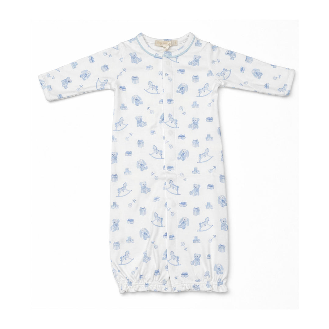 Printed Converter Gown - Tiny Baby Toys Blue Boy Converter Gown Baby Club Chic 