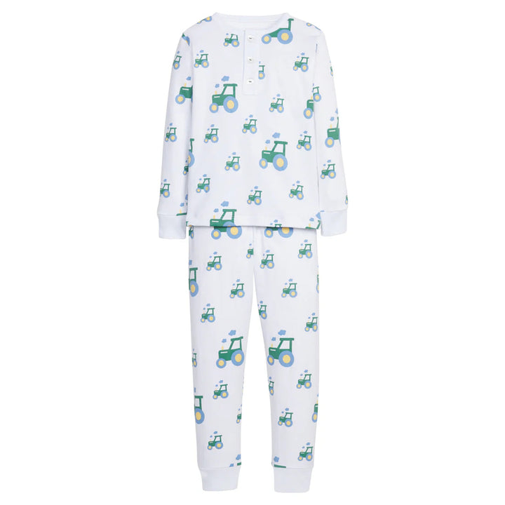 Printed Jammies - Tractors Boy Pajamas Little English 