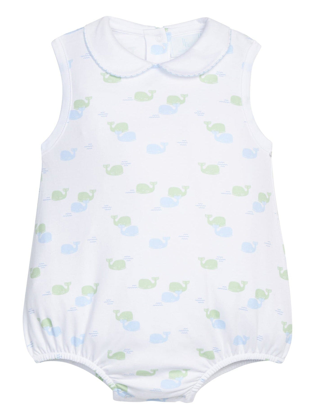 Printed Peter Pan Bubble - Blue Whales Boy Bubble Little English 