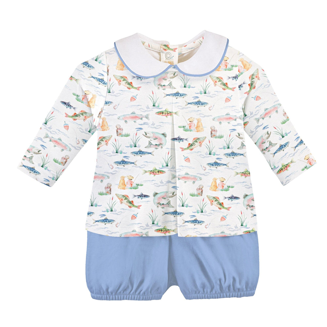 Printed Short Set - Gone Fishing Boy Short Set Baby Club Chic 