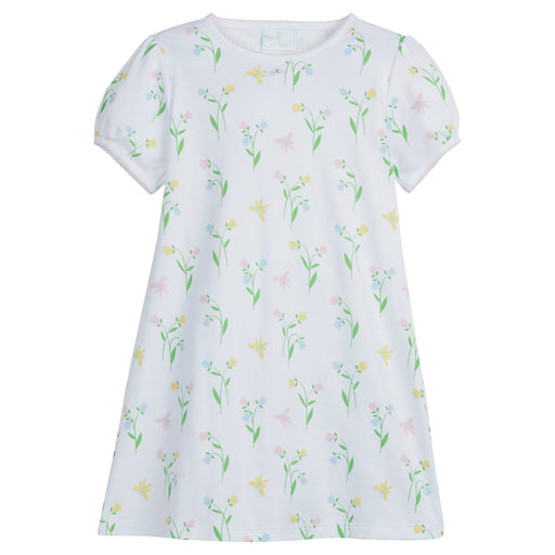 Printed T-Shirt Dress - Butterfly Garden Girl Dress Little English 
