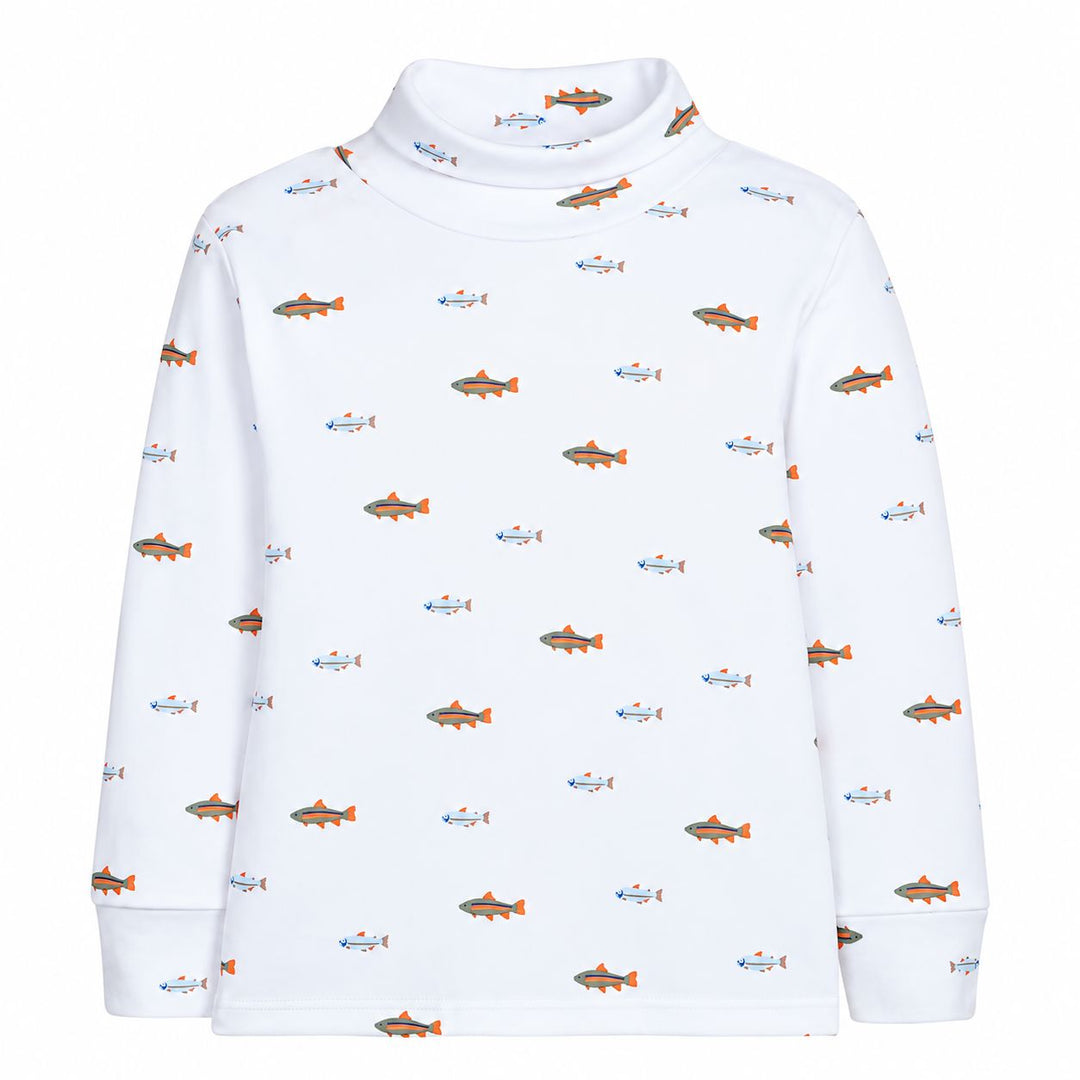 Printed Turtleneck - Fish Boy Shirt Little English 