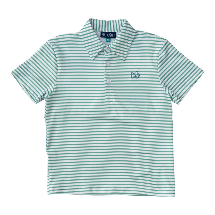 Pro Polo - Green Spruce Stripe Boy Shirt Prodoh 