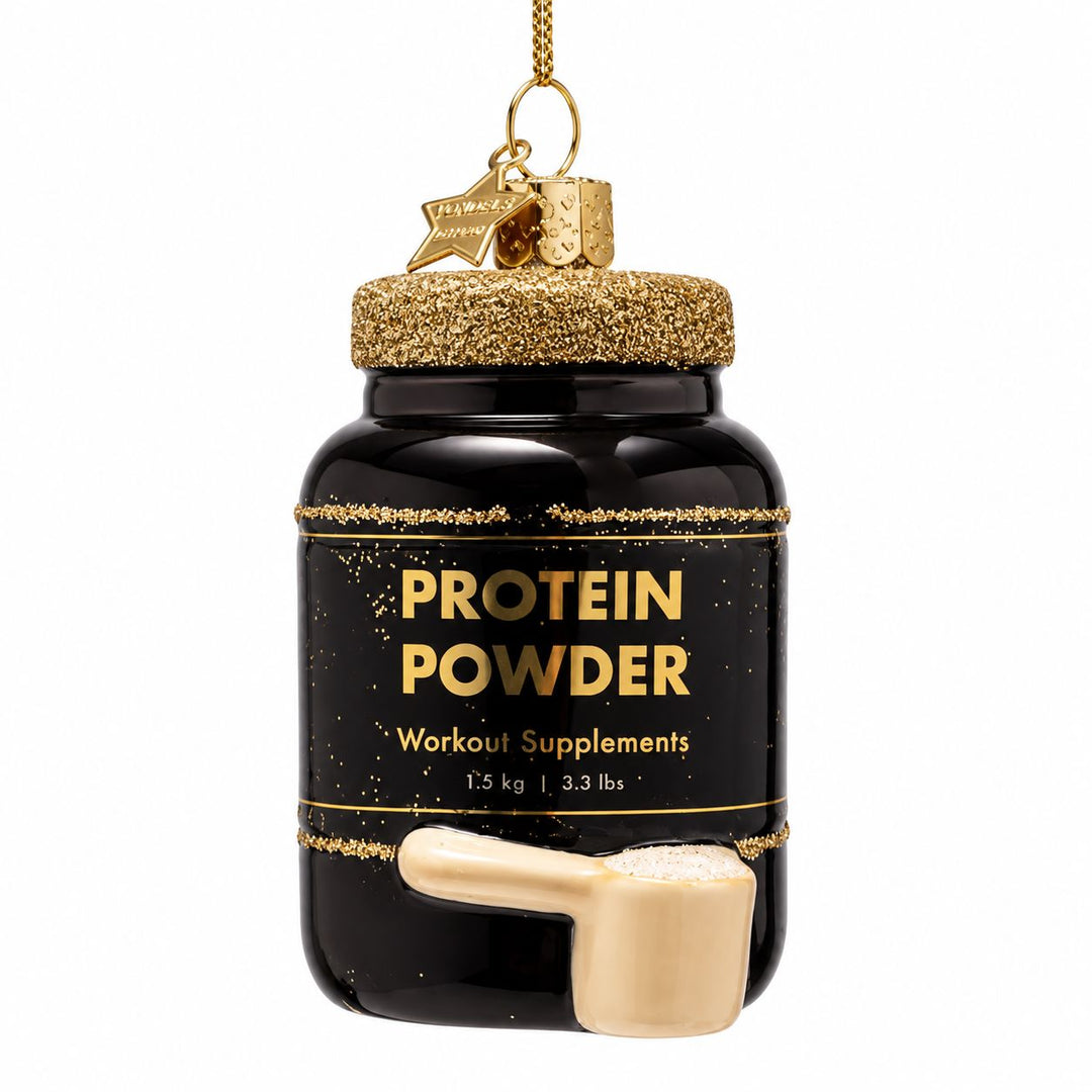 Protein Powder Glass Ornament Christmas Ornament Vondels 