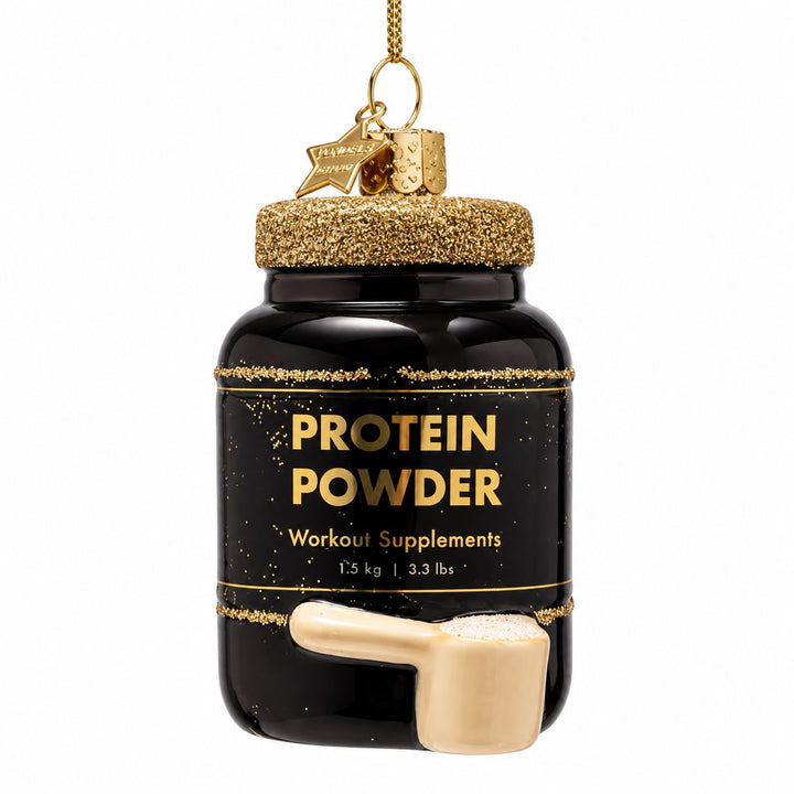 Protein Powder Glass Ornament Christmas Ornament Vondels 