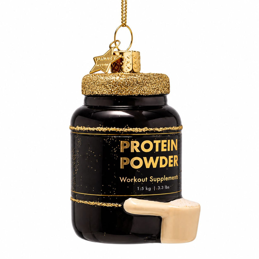 Protein Powder Glass Ornament Christmas Ornament Vondels 