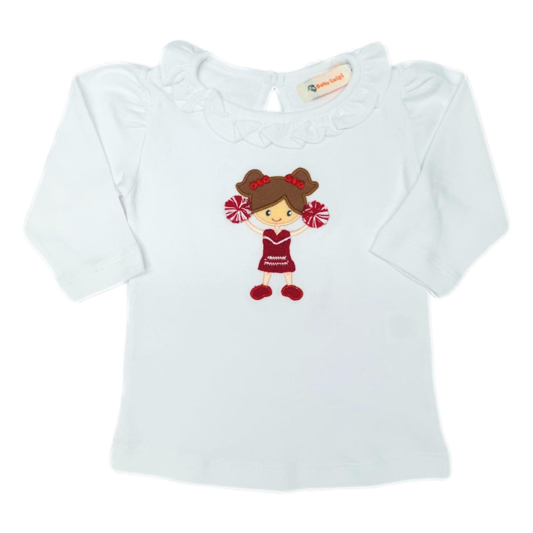 Puff Sleeve Cheerleader T-Shirt Girl Shirt Luigi 