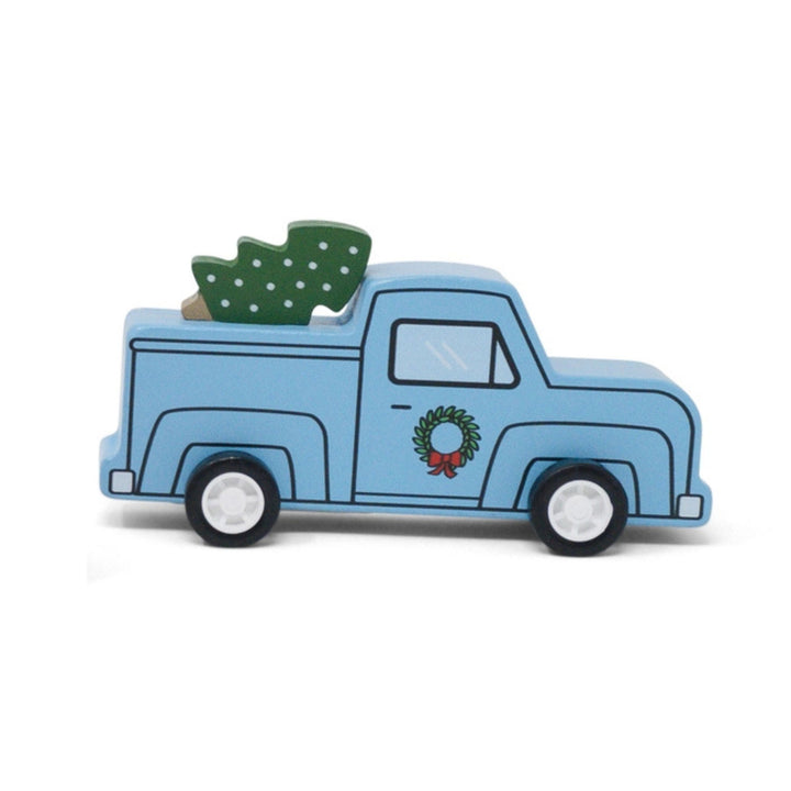 Pull Back Retro Truck & Christmas Tree Toy Mini Toys Jack Rabbit Blue 