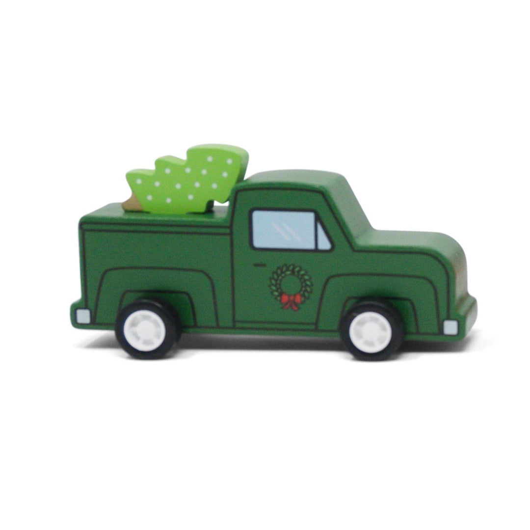 Pull Back Retro Truck & Christmas Tree Toy Mini Toys Jack Rabbit Green 