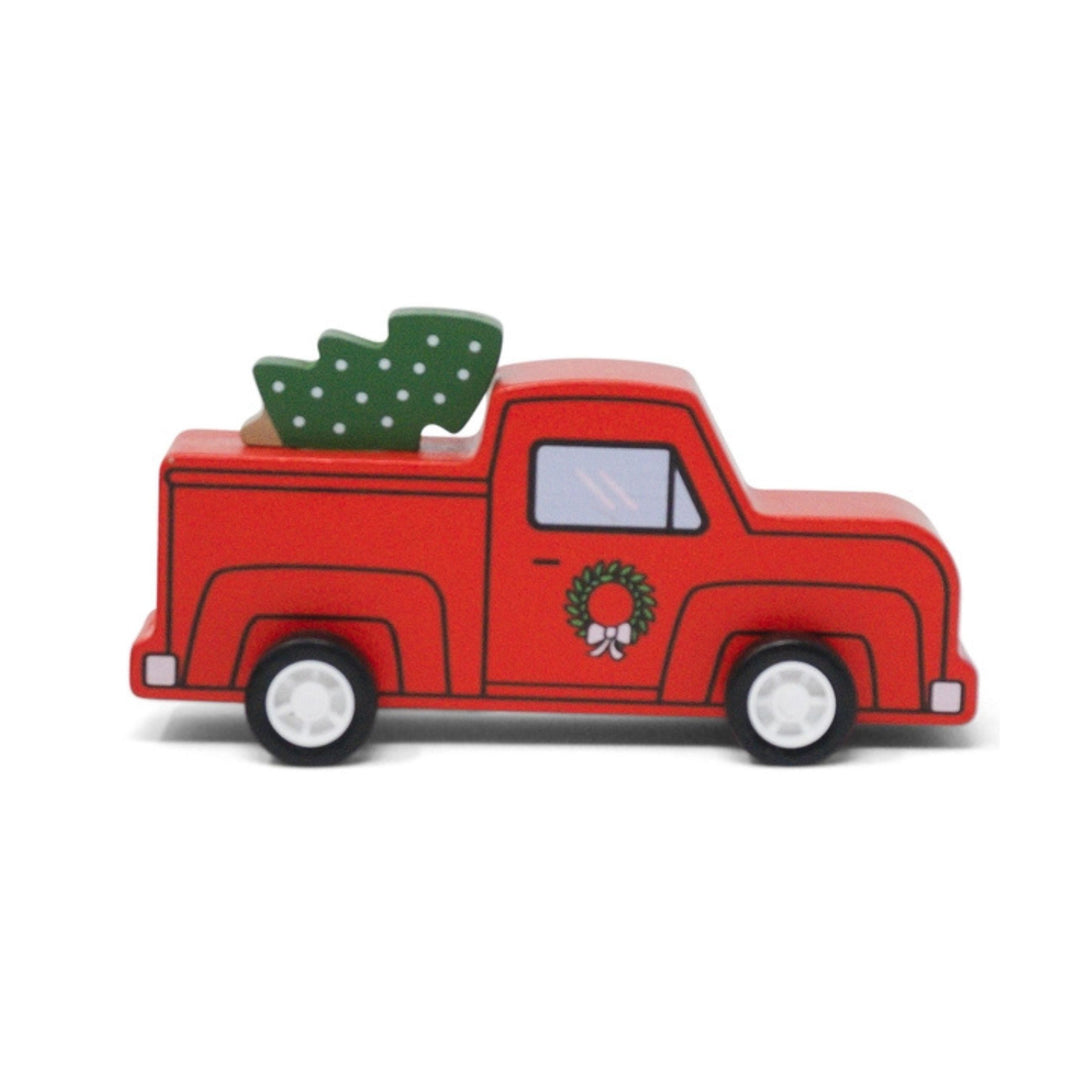 Pull Back Retro Truck & Christmas Tree Toy Mini Toys Jack Rabbit Red 