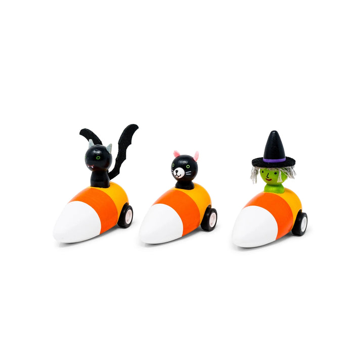 Pull Back Spooky Candy Corn Toy Mini Toys Jack Rabbit 