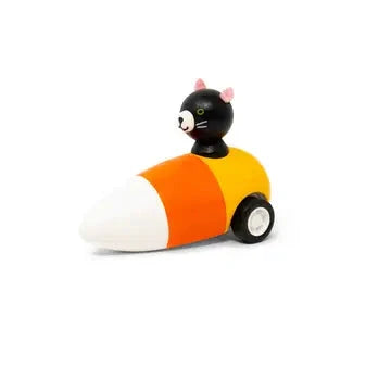 Pull Back Spooky Candy Corn Toy Mini Toys Jack Rabbit Cat 