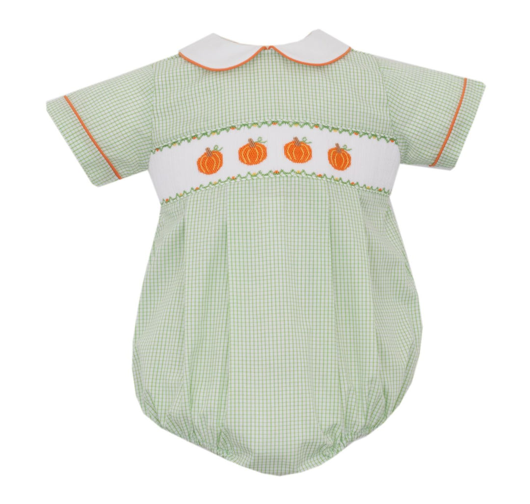 Pumpkin Bubble - Green Check Boy Bubble Petit Bebe 