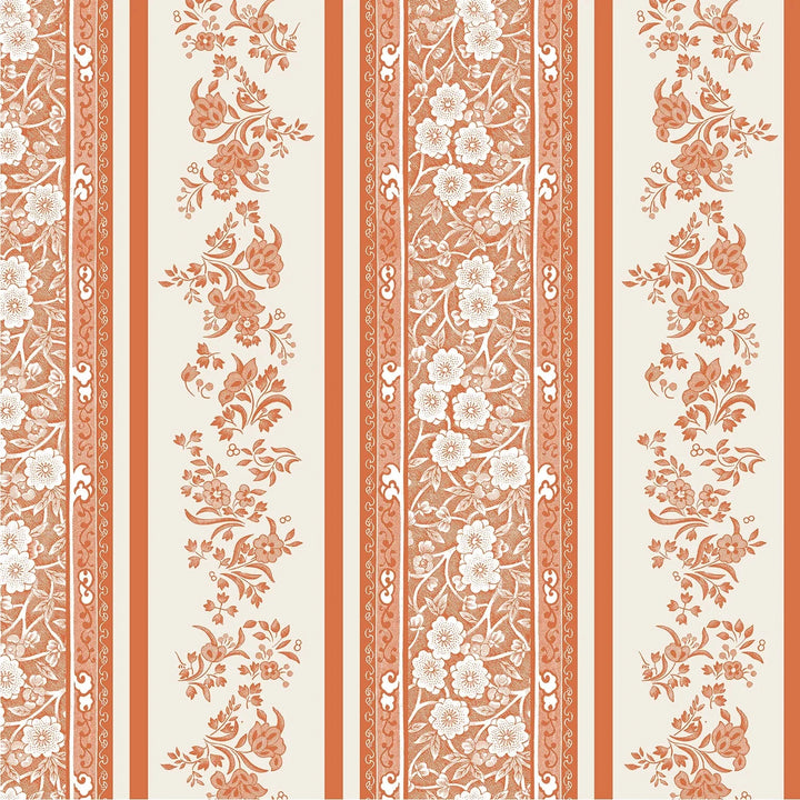 Pumpkin Burleigh Stripe Cocktail Napkins Cocktail Napkins Hester and Cook 