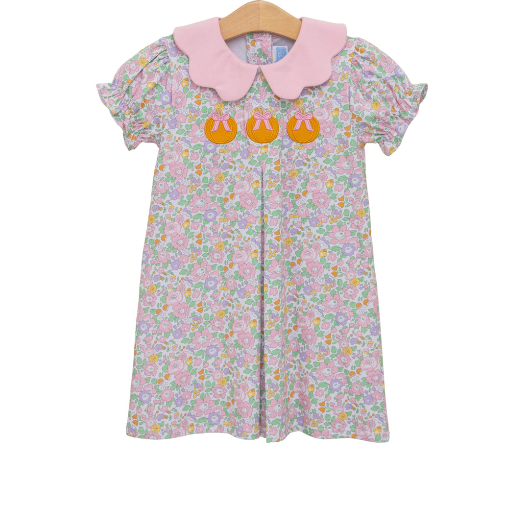 Pumpkin Floral Dress Girl Dress Trotter Street Kids 