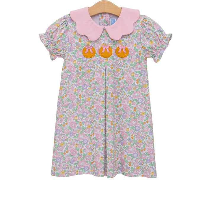 Pumpkin Floral Dress Girl Dress Trotter Street Kids 
