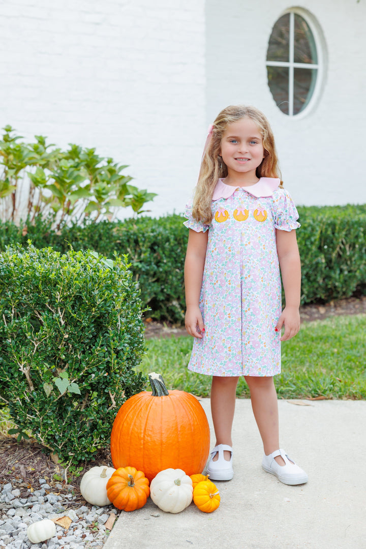 Pumpkin Floral Dress Girl Dress Trotter Street Kids 