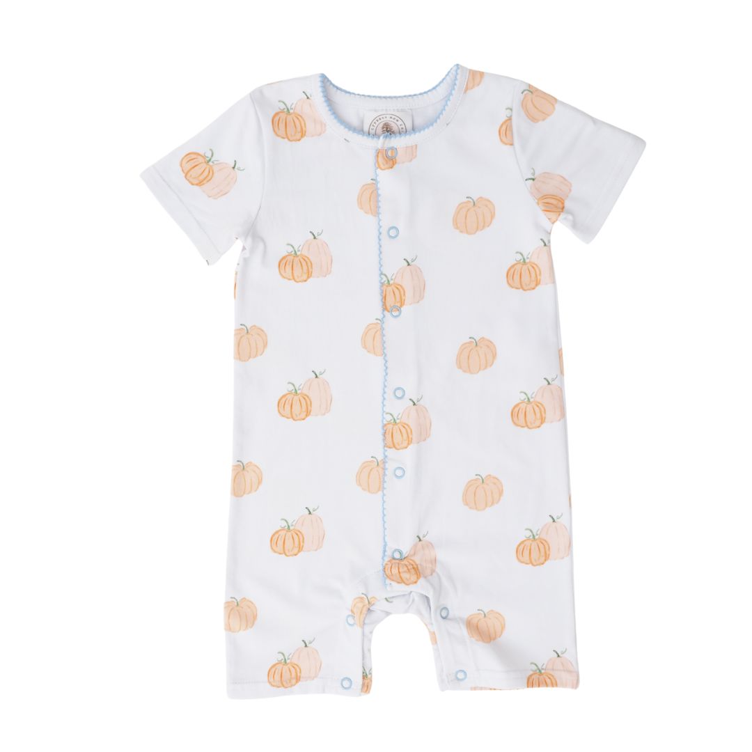 Pumpkin Row Reid Romper Boy Bubble Cypress Row 