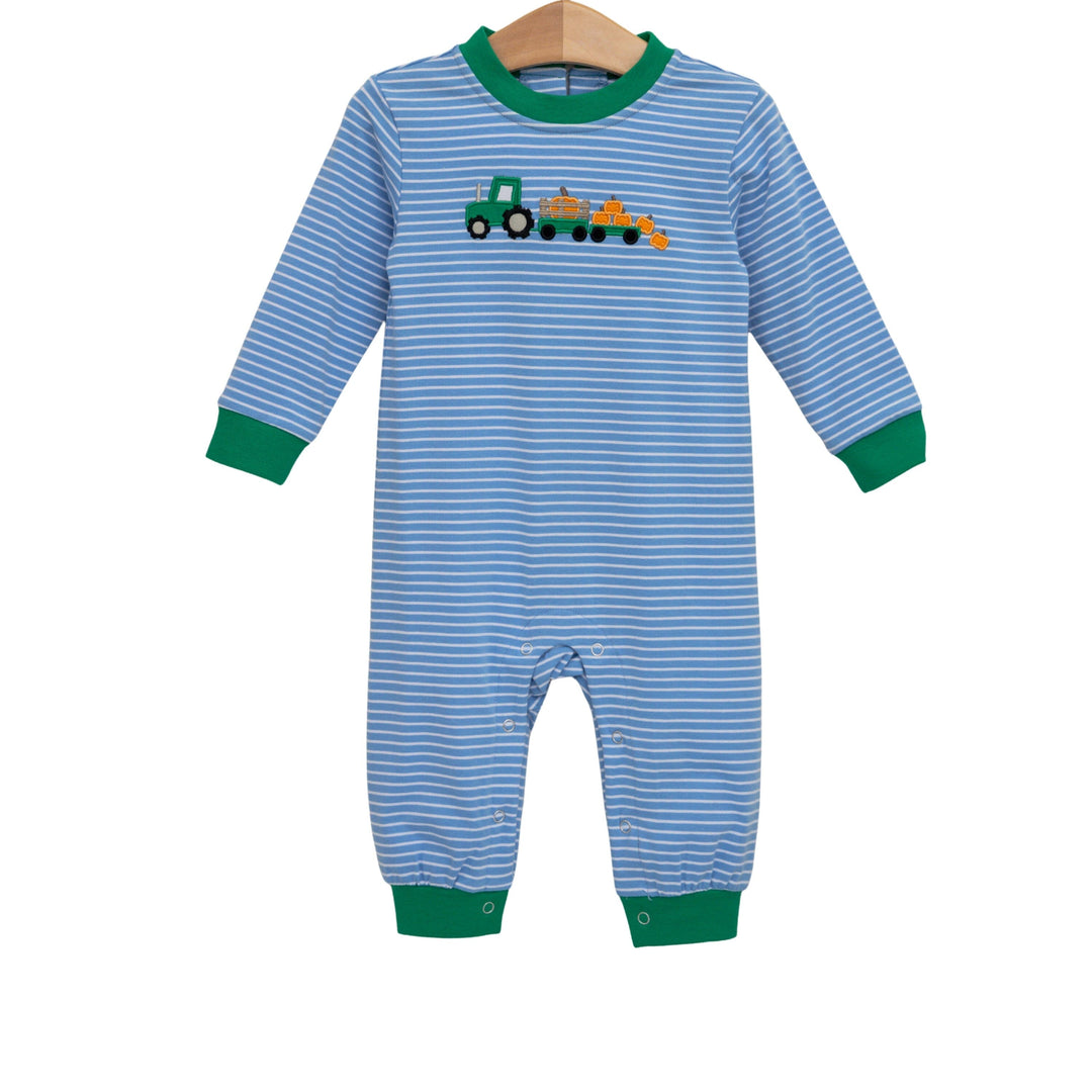 Pumpkin Tractor Trail Romper Boy Romper Trotter Street Kids 
