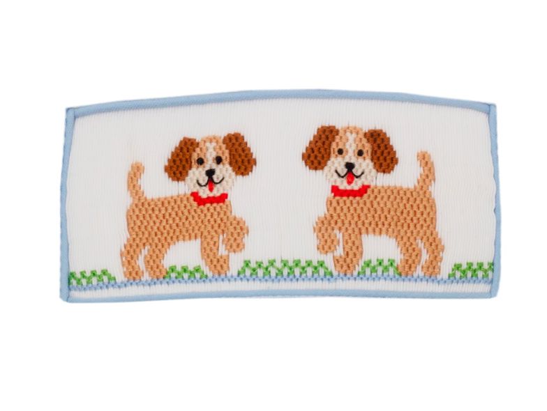 Puppies Light Blue Stripe Smocked T-Shirt Boy Shirt Anavini 