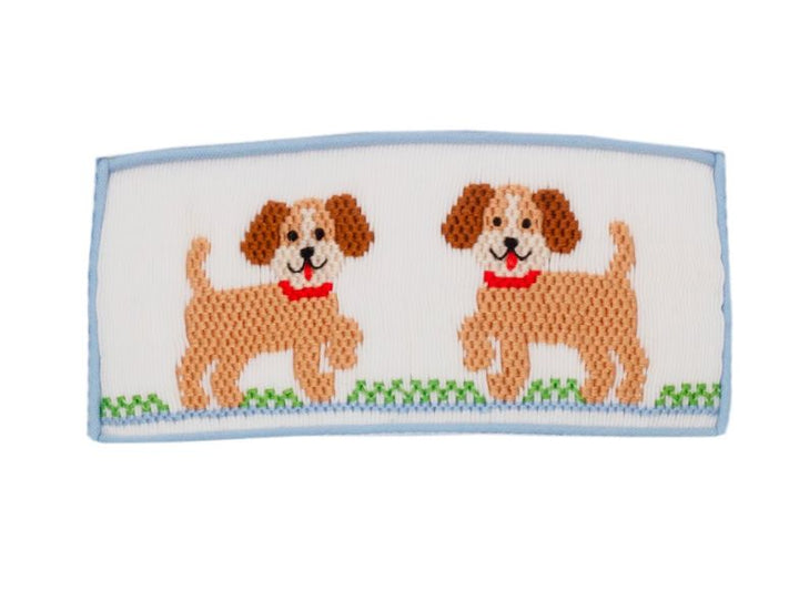 Puppies Light Blue Stripe Smocked T-Shirt Boy Shirt Anavini 