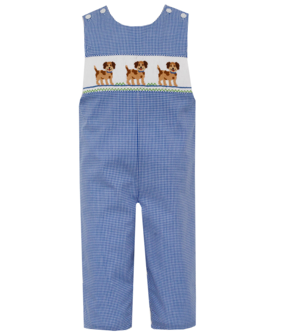 Puppy Dog Smocked Longalls Boy Longall Anavini 