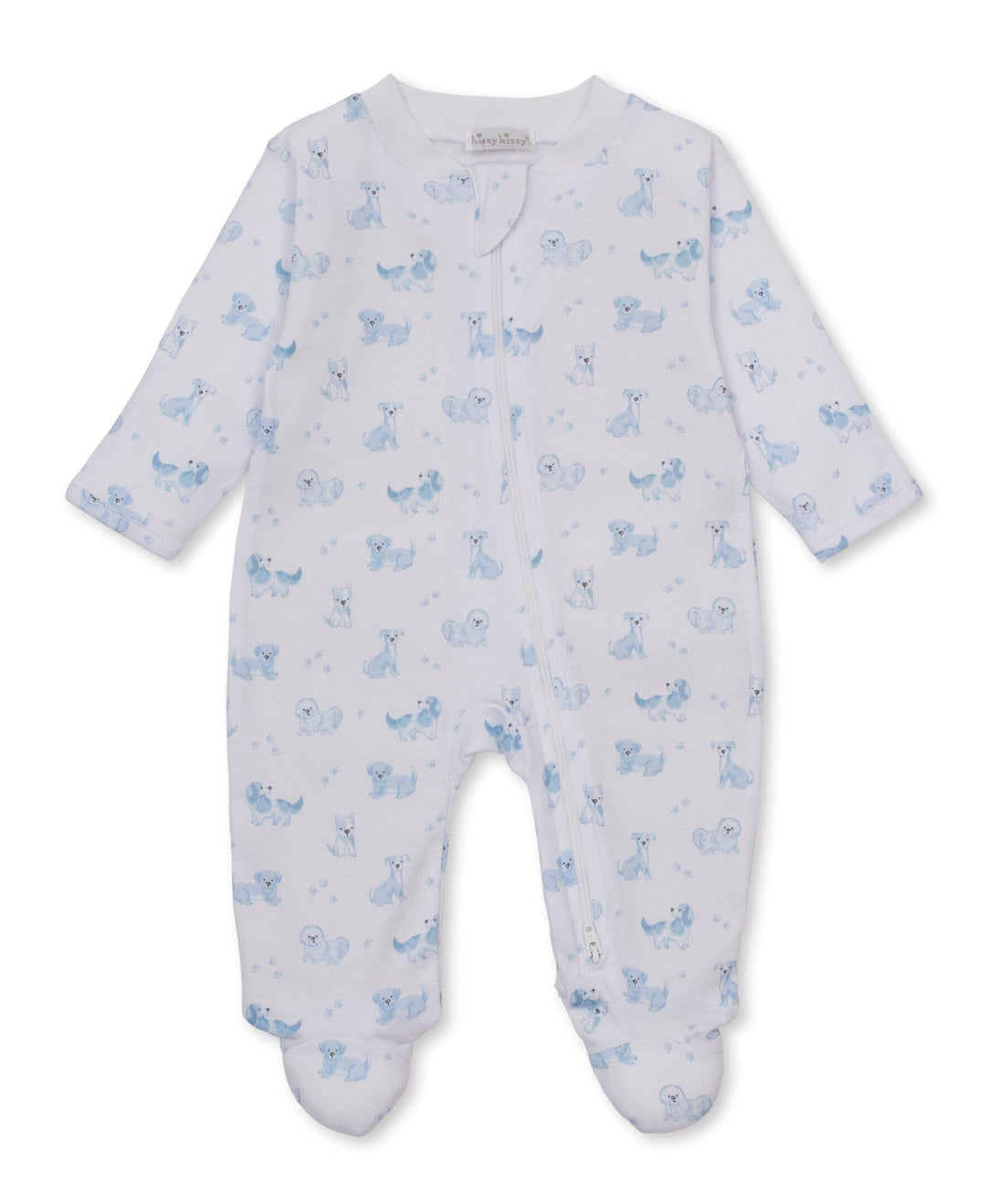 Puppy Paws Footie Boy Romper Kissy Kissy 