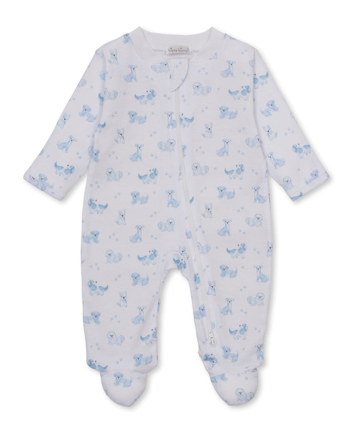 Puppy Paws Footie Boy Romper Kissy Kissy 