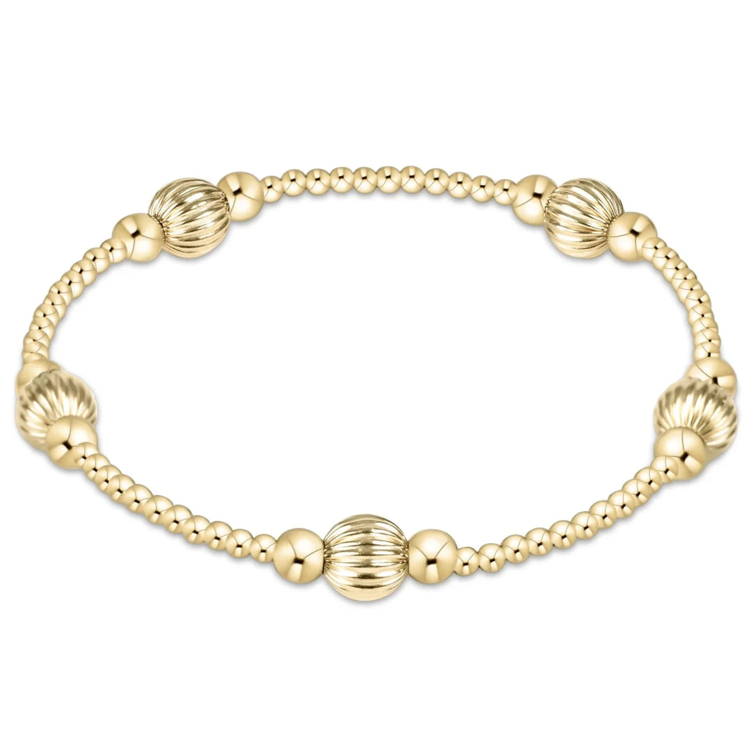 Purpose Gold Bead Bracelet - Gold Dignity 6mm Womens Bracelet ENewton 
