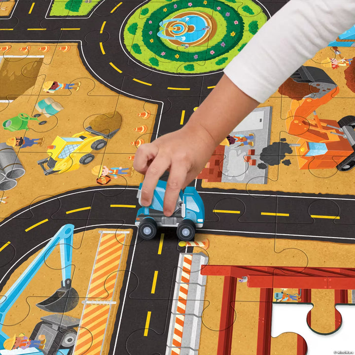 Puzzle and Play - Construction Site Activity Toy MindWare 