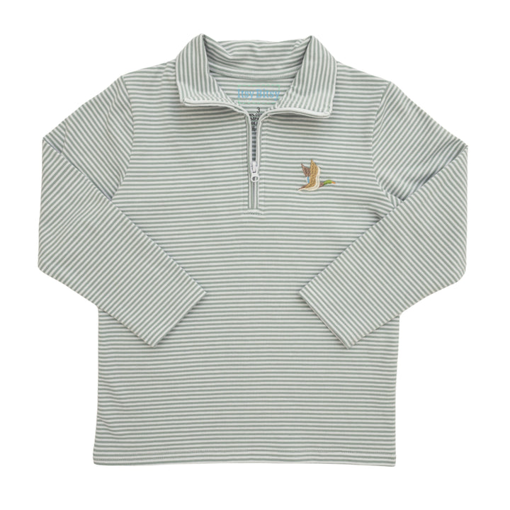 Quarter Zip Pullover- Mallard Boy Sweater Itsy Bitsy 