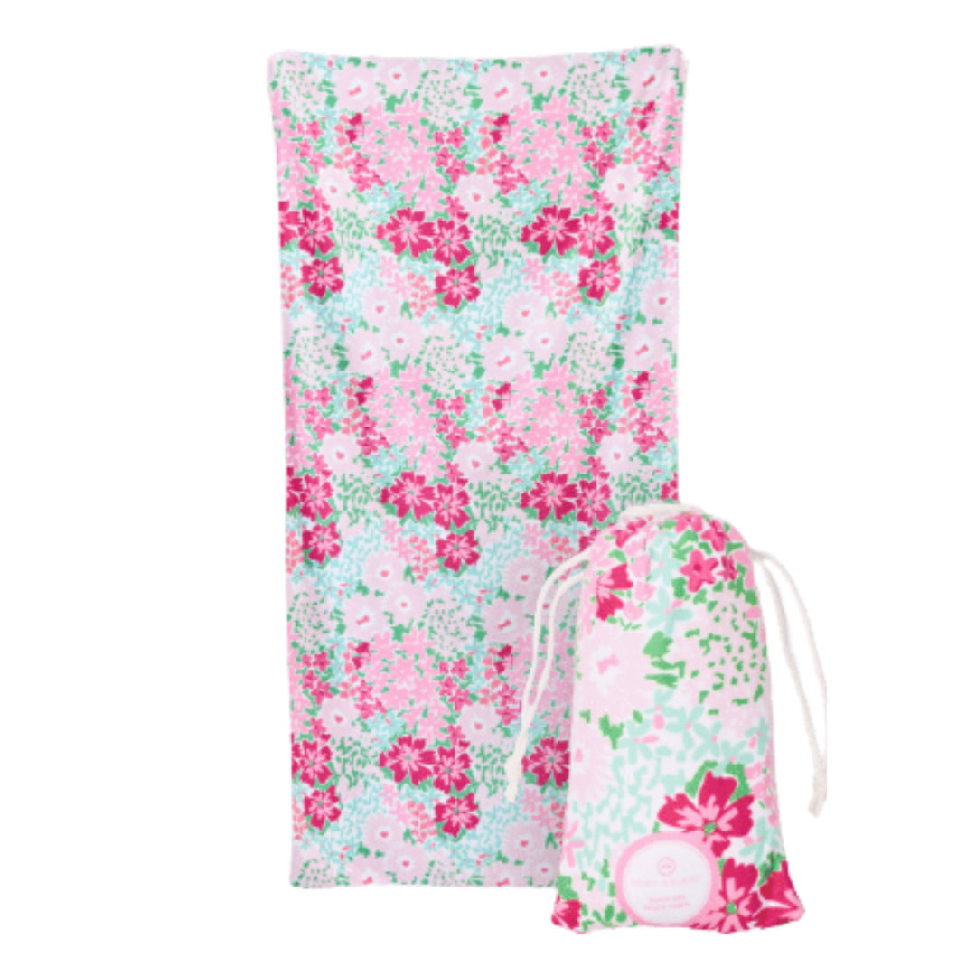 Quick Dry Beach Towel - Petal Perfect Beach Towels Mary Square 